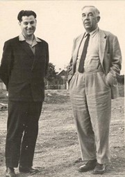 Sergiu Rădăuțanu cu profesorul D. N. Nasledov